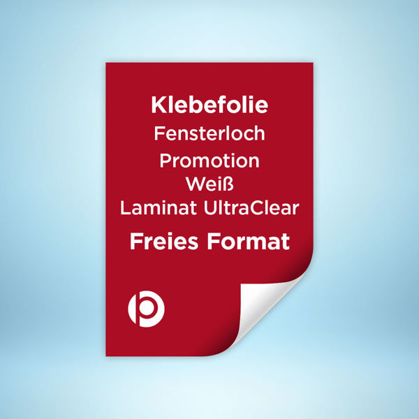 Fensterlochfolie Promotion Laminat Ultra Clear